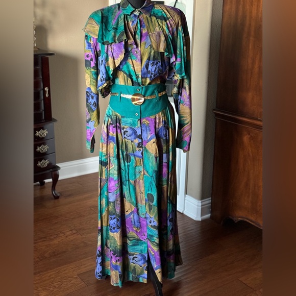 Vintage Karen Kane Wearable Art‎ 2 Piece Set - Picture 1 of 16